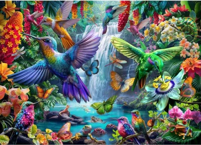 Zdjęcie produktu dla BLUEBIRD Puzzle Tropikalne kolibry 500 g