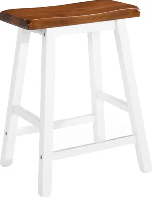 Image de vidaXL Tabouret de bar 2 pcs. Bois massif
