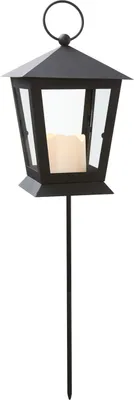 Produktbild von LED-Laterne'Serene', schwarz, 1 LED-Kerze,40cm