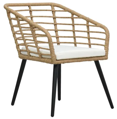 Produktbild von Gartenstühle - Gartenmöbel - Balkonstühle - Terrassenstühle - Stahlrahmen - Wetterbeständiges PE-Rattan