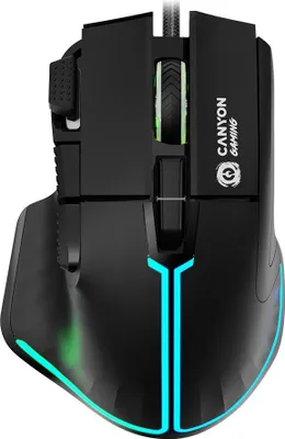 Produktbild von CANYON Fortnax GM-636 RGB-Gaming-Maus, 9 Tasten, kabelgebunden, Schwarz