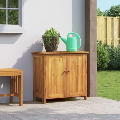 Produktbild von Möbel Gartenschrank 75x35x70 cm Massivholz Akazie - Kommoden &40018
