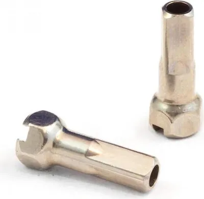 Produktbild von Vision Speichennippel Messing für Team 25 15 mm Silber - präzise Laufradspann...