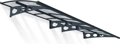 Produktbild von Palram - Canopia Herald 4460 Vordach Anthrazit 139x447x33 cm