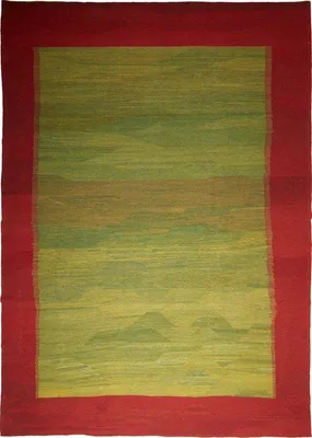 Produktbild von Unyqoos® Kelim-Teppich, handgewebt aus Wolle – traditionelles geometrisches Muster, 278 x 400 cm