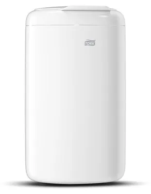 Produktbild von Tork 564000 Mini Waste Bin – 5 Litres – B3 System – Elevation Design – White – 33.8 x 19 x 16 cm