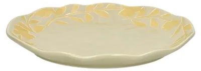 Productafbeelding van Pomax romantische dessertbord, porselein, lichtbeige, diameter 20,3 cm, hoogte 2 cm