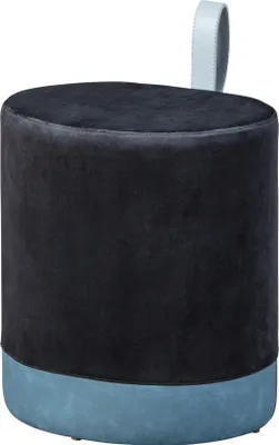 Image de Osana Repose-pieds/Tabouret, noir et bleu.
