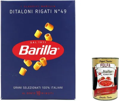 Produktbild von 20x Pasta Ditaloni rigati Nr. 49 italienisch Nudeln 500 g pack + Italian Gourmet polpa 400g