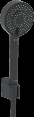 Produktbild von Hansa Handbrausegarnitur HANSABASICJET 4468 3-strahlig Matt-Schwarz