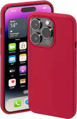 Produktbild von Hama 00215526, Cover, Apple, iPhone 14 Pro, 15,5 cm (6.1"), Rot