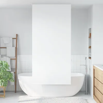 Immagine prodotto di vidaXL Tenda a rullo per doccia 90x240 cm larghezza tessuto 86 cm