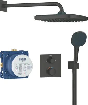 Immagine prodotto di Grohe Quickfix Precision miscelatore termostatico da incasso per doccia nero 348822430