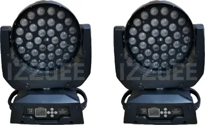 Image de Projecteur à tête mobile, 36x18W RGBWAUV, puissance 450W, 2 lumières, Rgbw 4in1