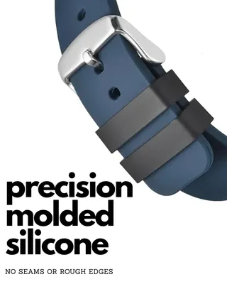 Imagen del producto de Correas de silicona para relojes, de 16 mm a 24 mm, repuestos para correas de reloj