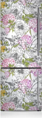 Produktbild von Dekoration Kühlschrank Aufkleber Magnete Küche Kühlschrankmagnete 60x190 cm - Vögel.