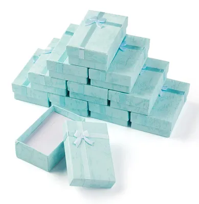 Produktbild von Set mit 12 Papier-Geschenkboxen für Schmuck