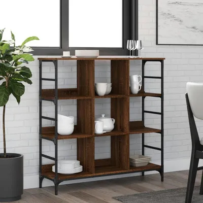 Obrázok produktu pre vidaXL Príborník hnedý dubový vzhľad 102x32x103,5 cm materiál na báze dreva