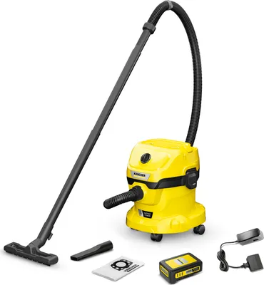 Produktbild von Kärcher Akku-Nass-/Trockensauger WD 2-18 Battery Set, 270W, 12l, Vliesfilter