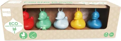 Produktbild von SCRATCH-Set mit 5 Jahrmarkt-Enten – Öko