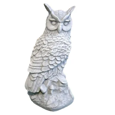 Produktbild von Schöne Eule perfekt für den Garten oder die Terrasse als Dekoration, aus Steinguss Neu Frostfest Witterungsbeständig, Gartenfigur PO-564
