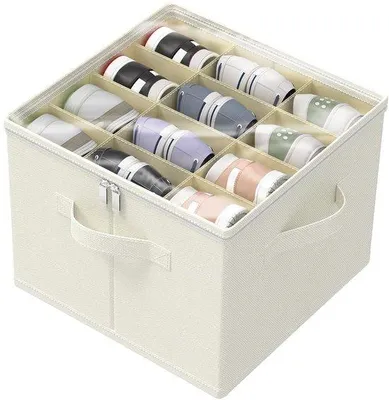 Produktbild von Schönheitsboxen - Kleidungskorborganizer - Beige - Falbar