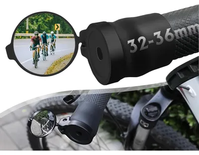 Image de Arkham Mini miroir de guidon pour VTT, rétroviseur universel pliable, pivotant à 360