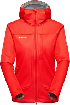 Produktbild von Mammut Ultimate VIII SO Hooded Jacket Women Damen Softshelljacke mammut red M