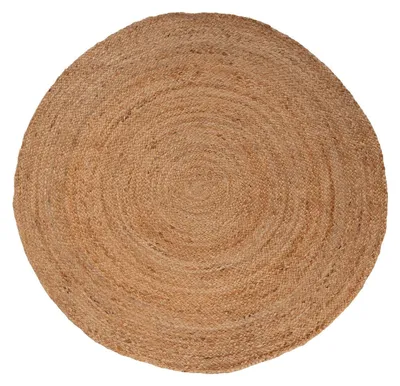 Produktbild von Handwebteppich - Ø 120 cm - Braun - Jute - rund
