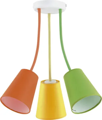 Produktbild von TK Lighting WIRE KIDS Kinder-Deckenleuchte, bunt, 3-flammig, E27, 2106