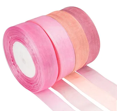 Imagen del producto de 4 rollos de papel de regalo en rosa