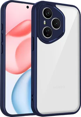 Obrázek produktu pro Pouzdro pro Honor 400 Pro průhledný zadní kryt s TPU rámečkem, odolné proti nárazům Modrý
