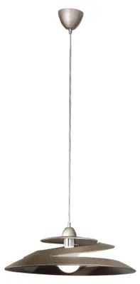 Productafbeelding van Aragon hanglamp, gemaakt van metaal en bronskleurig glas, met een E27 fitting voor een lamp van maximaal 60W, modern en elegant design voor binnentoepassing, beschermingsklasse IP20, diameter 53 cm