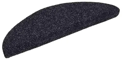 Zdjęcie produktu dla vidaXL Maty pod stopnie samoprzylepne 30 szt. 56x17x3 cm czarne półokrągłe