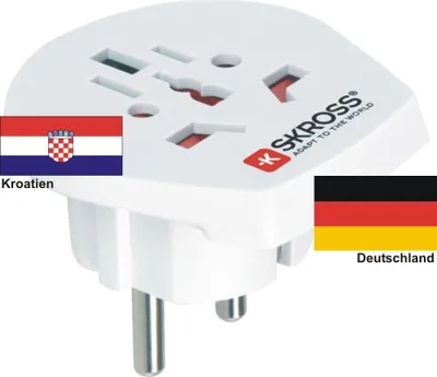 Produktbild von Reiseadapter Deutschland auf Kroatien - Skross 1.500211 Reisestecker
