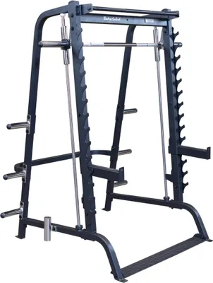 Produktbild von Body-Solid GS348QB Series 7 Smith Machine mit Half Rack und Scheibenaufnahmen