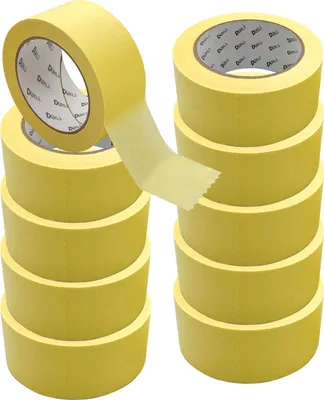 Produktbild von ARLI 10x Abdeckklebeband Kreppband 48 mm x 50 m Krepp 262 Malerkrepp Malerband Kreppklebeband