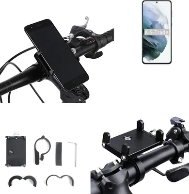 Produktbild von K-S-Trade Handyhalterung für das Fahrrad kompatibel mit Samsung Galaxy S21+ 5G Exynos Halter Lenkstange Fahrradhalterung Motorrad Bike Mount