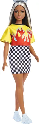Produktbild von Barbie Fashionistas Puppe (Flamin Top + Checkered Skirt)