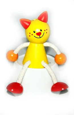 Produktbild von Holzspielzeug Schwingfigur Katze BxLxH 100x70x130mm NEU