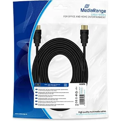 Produktbild von MediaRange HDMI High Speed Ethernet Anschlussk. 10Gibt/s 10m