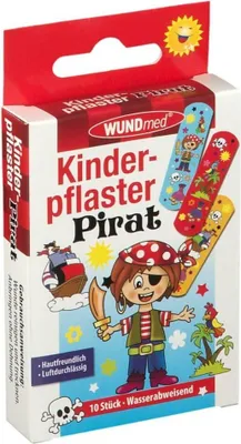 Produktbild von WUNDmed Pflaster Pirat bunt 10 St.