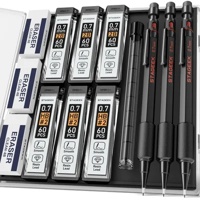 Obrázok produktu pre Sada 3 mechanických ceruziek s náplňou