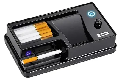 Obrázek produktu pro Elektrický plnič pro elektronické cigarety, automatický provoz, kompaktní design, černá LED dioda