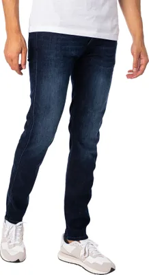 Produktbild von Replay Anbass Power Stretch 34L Herren Schmal Geschnittene Denim In Indigo – Indigo / 31 / 30