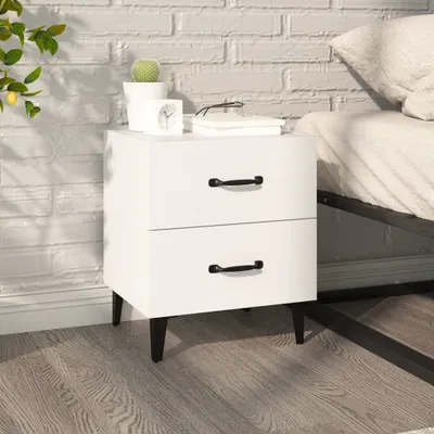 Zdjęcie produktu dla Stolik nocny Living Store biały 40x35x47,5 cm