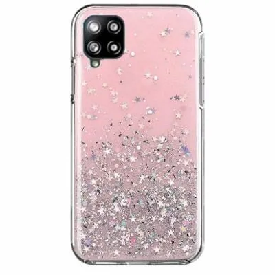 Produktbild von Wozinsky Star Glitter Glänzende Schutzhülle mit Glitzer für Samsung Galaxy A42 5G, Rosa