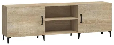Immagine prodotto di Mobile TV 150x30x50 cm, impiallacciato in legno effetto noce Sonoma, struttura in metallo
