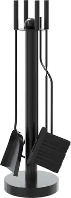 Produktbild von vidaXL 5-teiliges Kaminbesteck-Set 18x56 cm Stahl