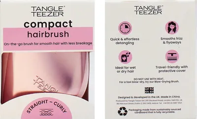 Obrázek produktu pro Tangle Teezer The Compact Styler kartáč na vlasy Pink Matte Chrome